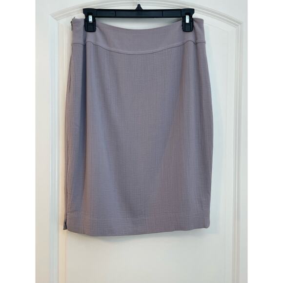 Marissa Minicucci Pencil Skirt Size 8 Lavender Pastel Crepe Wool Blend Office - Picture 3 of 6